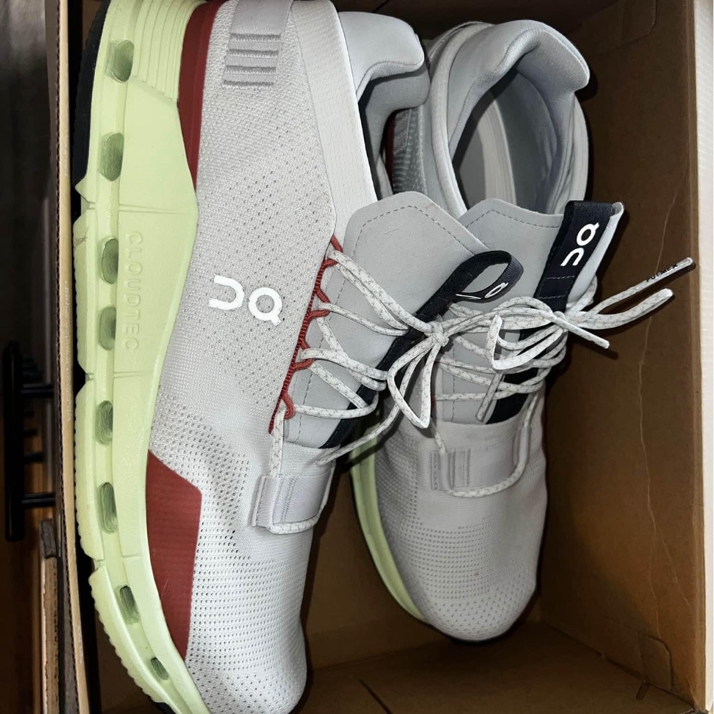 Men’s size 12 oncloud novas. Worn twice for maybe 4 hours total!!!